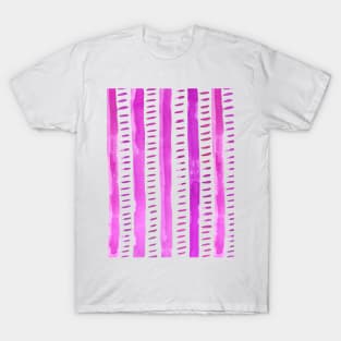 Watercolor lines - pink T-Shirt